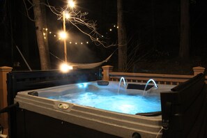 Bubbly hot tub