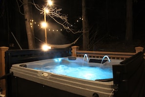 Bubbly hot tub