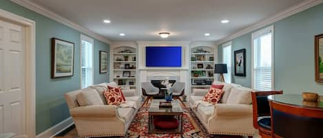 Beautiful and well appointed, this Georgian inspired living room has it all!