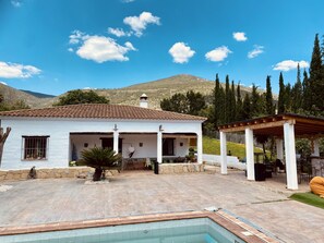 House exterior from the upper terrace