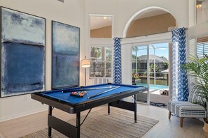 Beautiful Blue- Game Room Vue