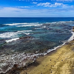 Overview of nearby beach adjacent to the property.