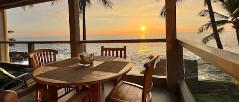 Enjoy a beautiful Kona sunset at Surf & Racquet Club #2301