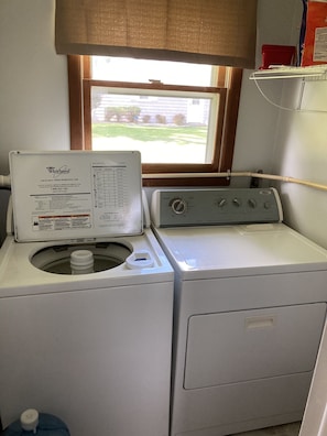 New washer and dryer