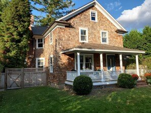 Front of house with small front porch