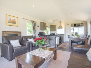 Open plan living space | The Lodge at Newmeads Farm, Wick, near Glastonbury