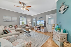 Living Room with Access to Screened Porch