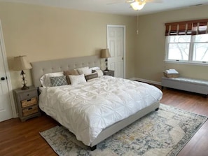 master bedroom with king bed