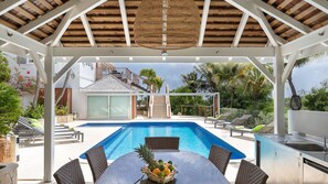 Outdoor dining area