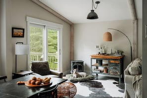 Our home is comfortably stylish, and dog friendly.