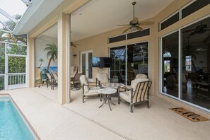 Lots of space to hang out at the pool