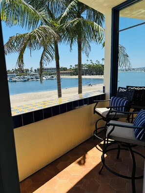 2nd floor private balcony