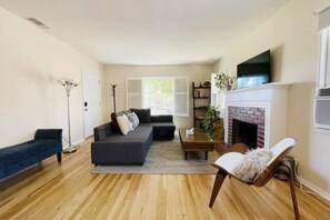 Living room with sofa bed