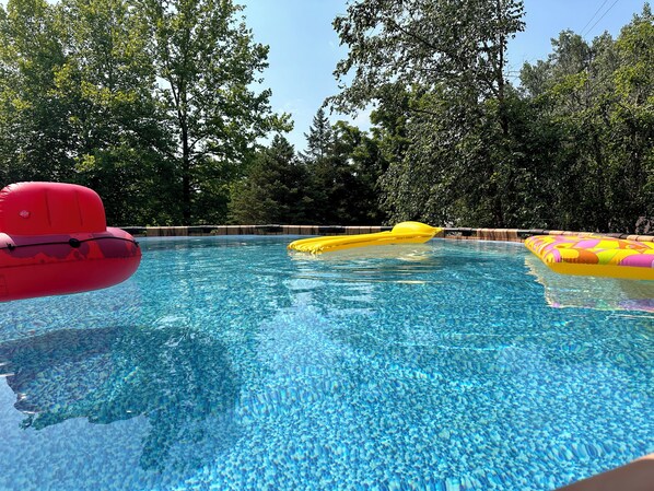 Jump in the pool through mid October! 