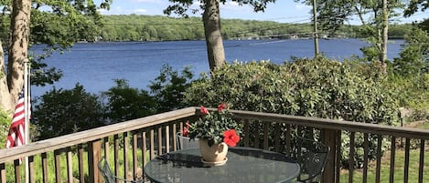 Perfect view of the lake from your private deck