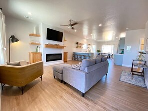 Spread out and relax! The expansive open floor plan ensures everyone has a comfortable spot.