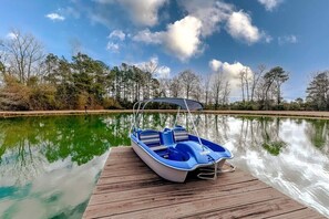 Relax on the peddle boat