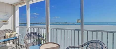 The views - both daytime and sunset - from this beautiful Gulf front condo are ones you won't soon forget!