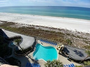 Enjoy magnificent beach and pool views