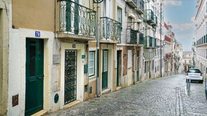 The apartment is located in a typical Portuguese building, in Bairro Alto next to Chiado/Lisbon's downtown. #street #lisbon