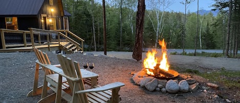 Spring/Summer/Fall fires in the wooded peace. Four seasons of fun & adventure!!