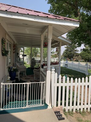 Cozy front Porch