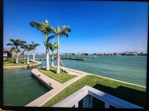 Right on the water