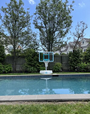 No pool is complete without a hoop