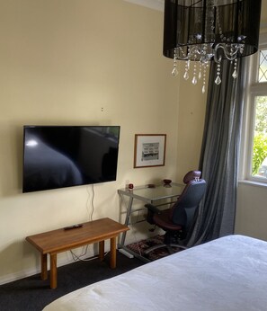 Master with Super King Bed, Smart TV & dedicated work space