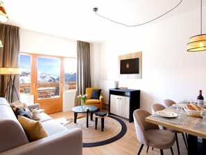 Relax and unwind in the cozy living room.