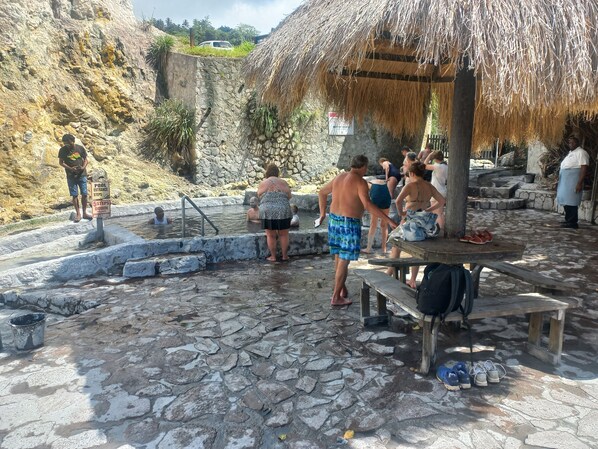 volcanic mud bath