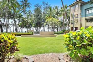 The resort has lovely gardens