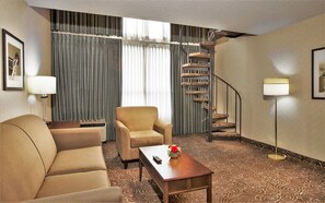 Living area with sofa bed