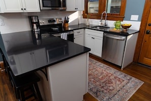 Fully stocked kitchen