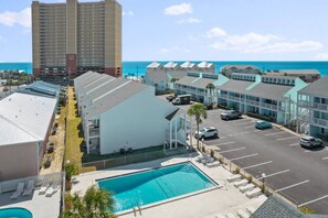 Charming three bed, two bath condo available for your beach vacation, across the road from the white sand beach! Public beach access 72 is just a few minutes walk to enjoy a day of relaxation and fun with family and friends.