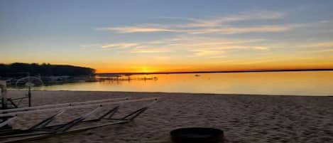 Beach at sunset
