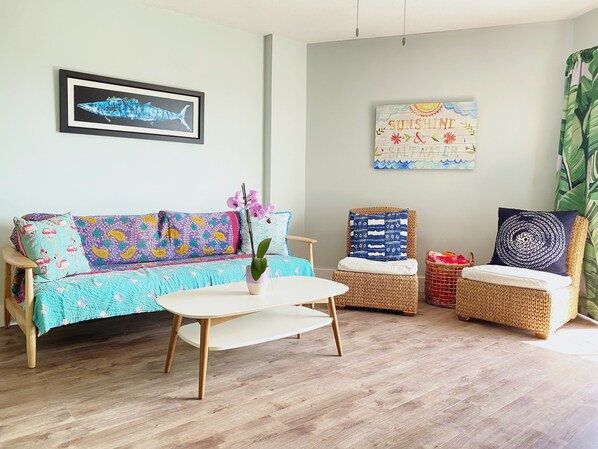 Living Room (Sofa folds out for kids' sleeping)