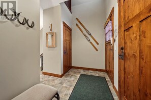 Spacious foyer off front door and garage.