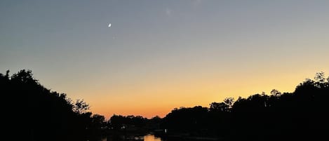 Sunset on Cane River Lake. 