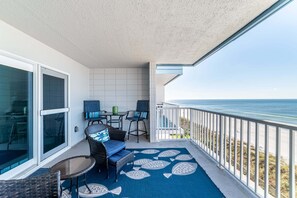 Enjoy breathtaking views from this oversized balcony