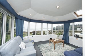 bright sun room with amazing views