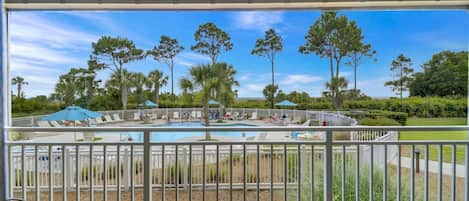 Oceanfront Balcony View - Who wouldn't want to stay here with this great oceanfront pool view.