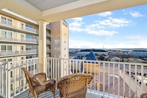 Enjoy the Private Balcony over looking Ocean City!