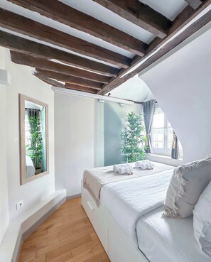 Large bedroom with storage facilities