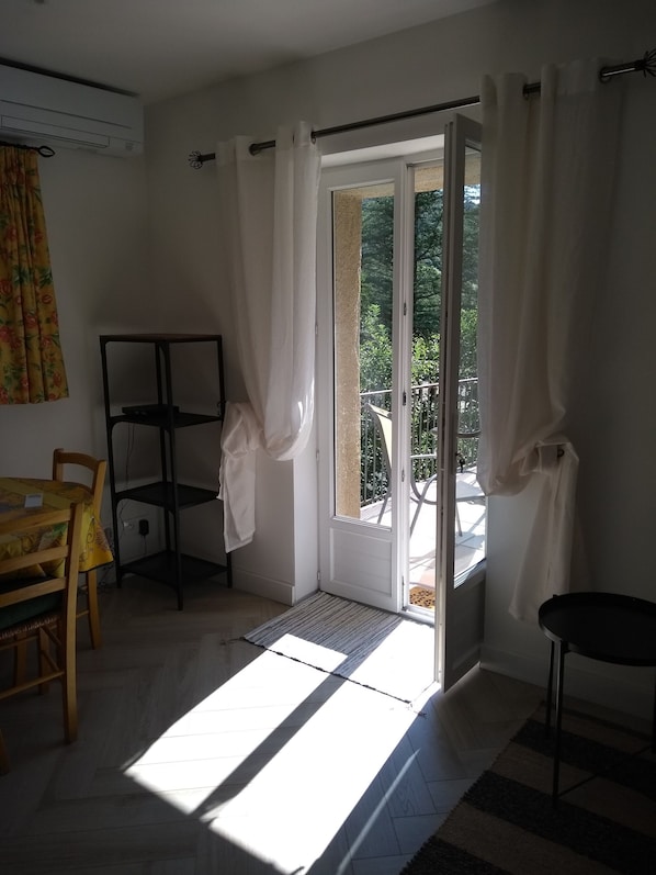 Access to sunny terrace from Living Room