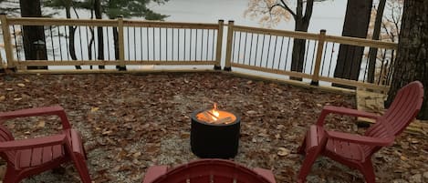 Watch the beautiful sunsets by the fire pit!