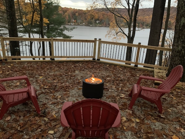 Watch the beautiful sunsets by the fire pit!
