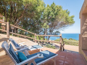 Sky, Plant, Azure, Shade, Wood, Outdoor Furniture, Tree, Cottage, Leisure, Landscape