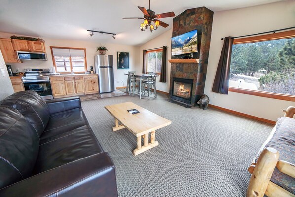 Living Room with Gas Fireplace