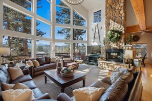 Magnificent views of Pikes Peak-America's Mountain with 25 ft. vaulted ceiling.